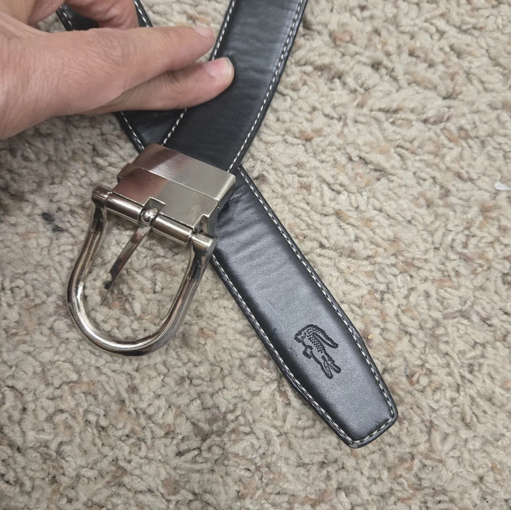 Lacoste Men's Brown And Black Reversible  Belt Size 33